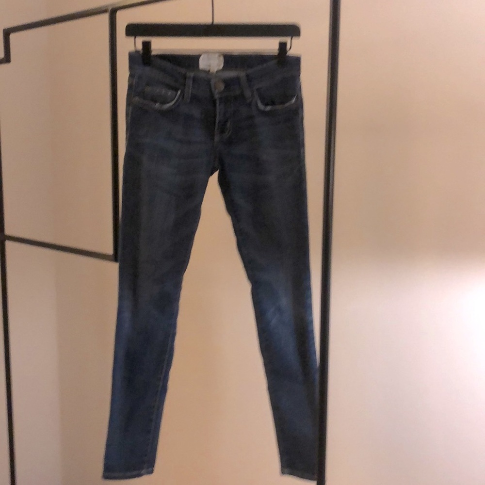 Current Elliott slim leg dark denim